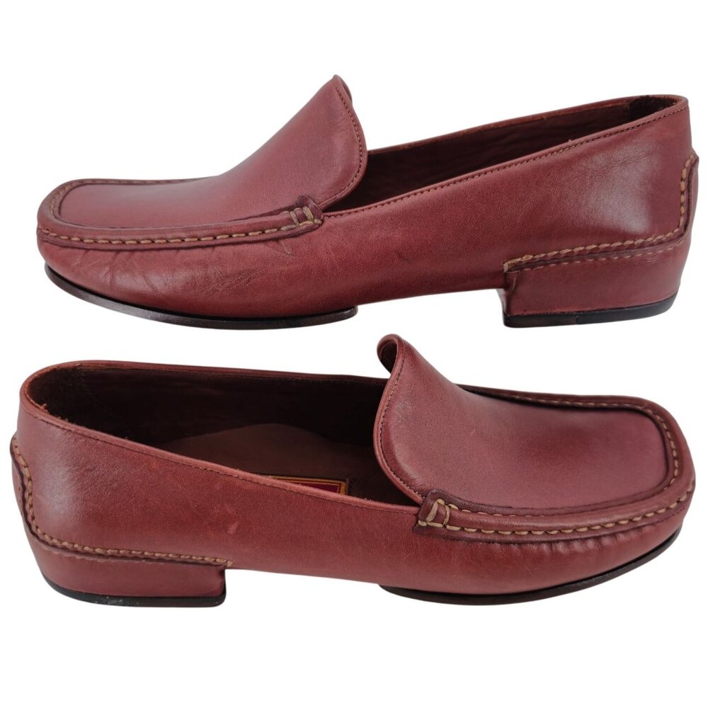 Vintage NEW Cole Haan Country Dress Shoes Womens 8B Brown Leather Slip-on Loafer - Picture 5 of 15